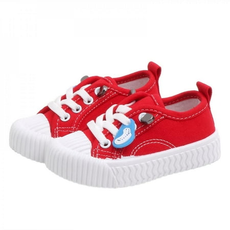 

Baby Boys Girls Shoes Canvas Toddler Sneakers Anti-Slip Infant First Walkers 0-18 Months