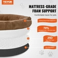 thumbnail image 2 of VEVOR Human Dog Bed 72x48x10in Large Human Size Dog Bed Washable Faux Rabbit Fur, 2 of 9