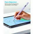 thumbnail image 4 of MoKo Stylus Pen for iPad 2018-2025,Fast Charging Pencil for iPad(A16) 11th-6th Gen with Power Display,Tilt Sensitivity for Apple iPad Air 7/6/5/4/3/M3/M2, Pro 13"/12.9"/11"/M4, Mini 7/6/5,Purple, 4 of 9