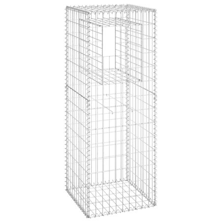 vidaXL Gabion Basket Gabion Wall Patio Gabion Basket Post Rock-stone Wall Iron