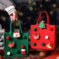 thumbnail image 2 of Christmas Handbag Cartoon Santa Felt Spacious Sturdy Tote for Xmas Shopping, 2 of 7