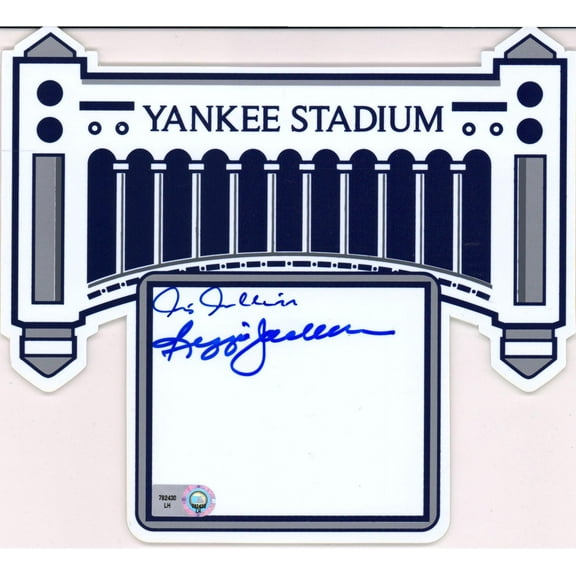 Reggie Jackson & Chris Chambliss New York Yankees Autographed Replica Faade - Fanatics Authentic Certified