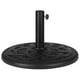 thumbnail image 1 of Base universal de cemento negro para sombrilla de patio con revestimiento de polímero plástico resistente a la intemperie - 19.25 "de diámetro Flash Furniture GM-UB19-BZ-GG, 1 of 2