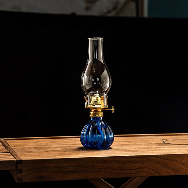 Lámpara de queroseno de brillo medio con forma de calabaza pequeña, lámpara de mantequilla de vidrio, candelabro, lámpara de ambiente, lámparas de iluminación para interiores y exteriores