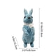 thumbnail image 3 of Figura Decorativa de Conejo de Pascua de Resina con Efecto Ratán Tejido y Detalle de Lazo., 3 of 6