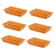 thumbnail image 2 of 6 cestas de pan de imitación de ratán, cestas tejidas, bandeja de frutas, cestas de comida rectangulares rústicas para exhibición de alimentos para 35x25x7cm, 2 of 8