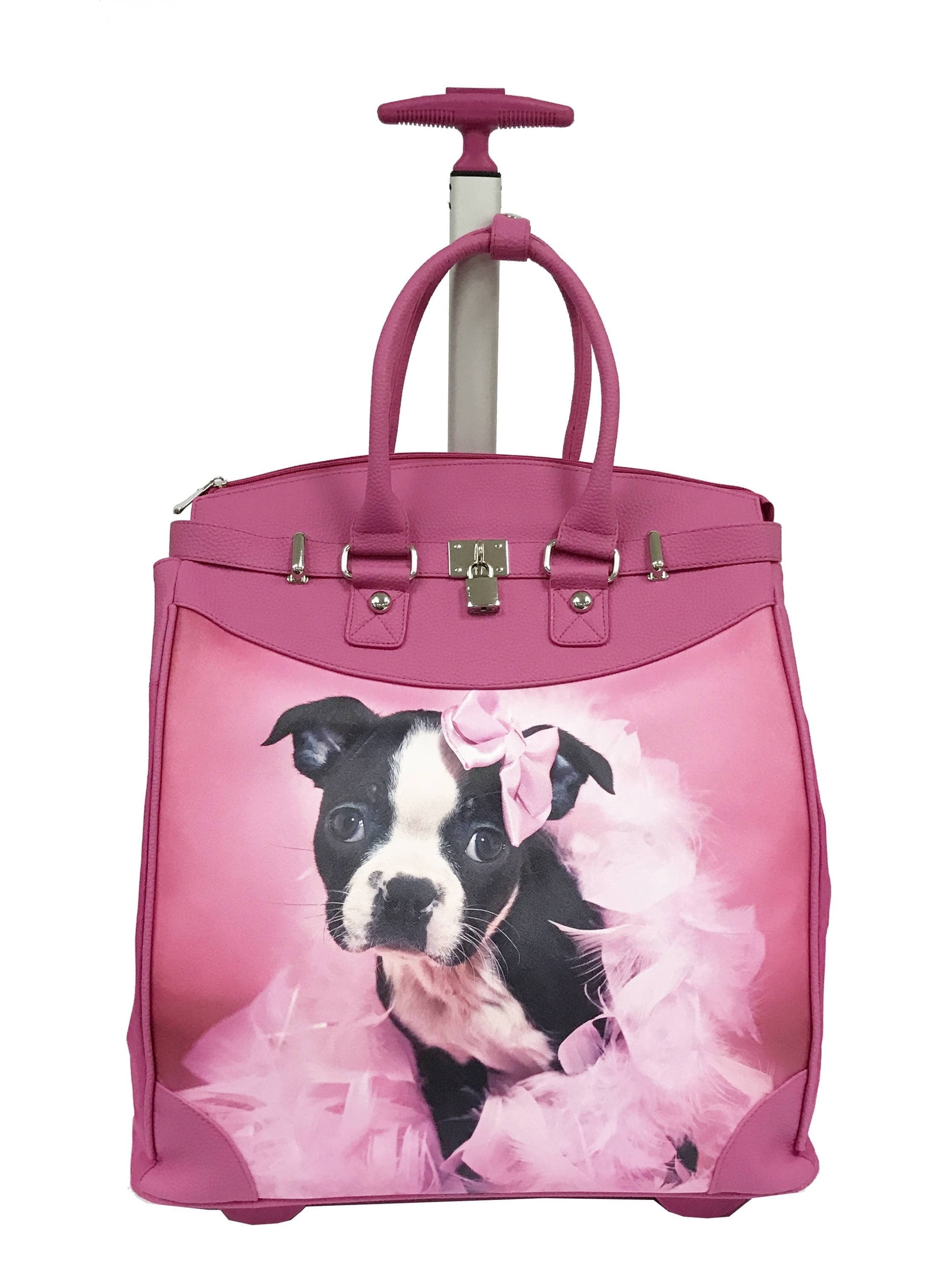 Rollies USA Rollies Puppy Princess Pink 14inch Rolling Laptop Travel