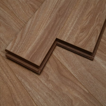 Walnut Laminate Flooring - Dekorman Natural Walnut #1235H 12mm Click-Locking Laminate Flooring - 5in x 7in Take Home Sample