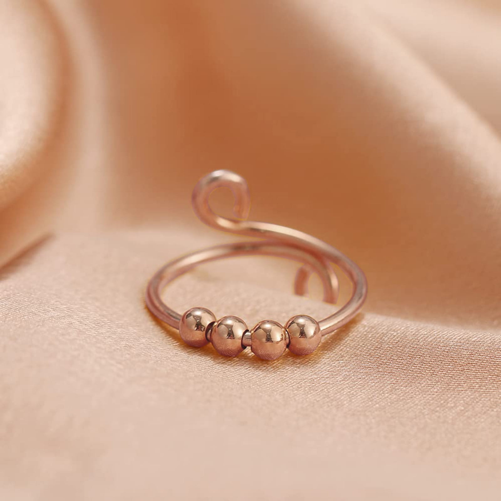 Memoir Gold plated spiral triple band snake design Fashion finger ring  Women girls : Amazon.in: Fashion