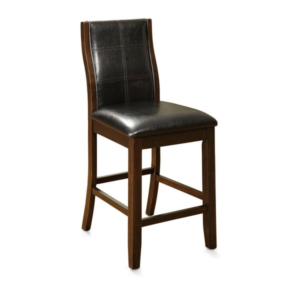 Furniture of America Dana Padded Counter Dining Chairs - Set of 2, Brown