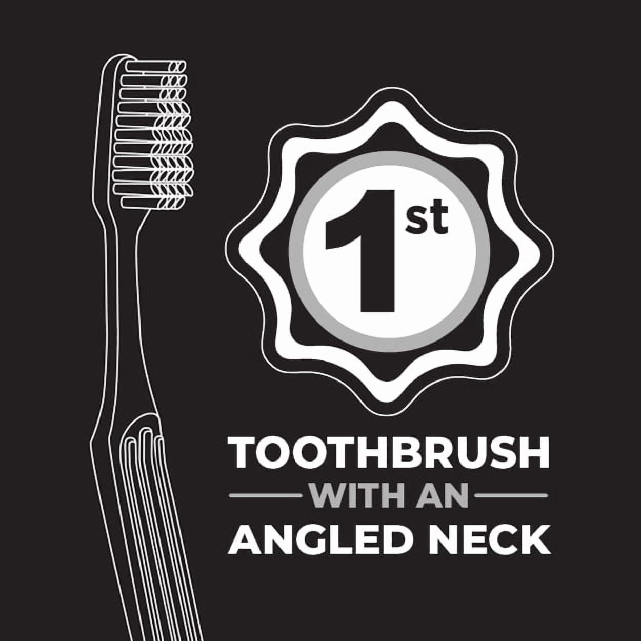 REACH Advanced Design Angled Neck Toothbrush, Assorted Colors, Soft, 6 Count