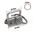 thumbnail image 6 of SPEEDWOX Key Fob Pliers and 20 Sets 1 Inch Key Fob Hardware with Keychain Split Rings Webbing Fabric Strapping Wristlet Set Dark Nickel Glass Breaking Pliers Tools with Rubber Tips, 6 of 6