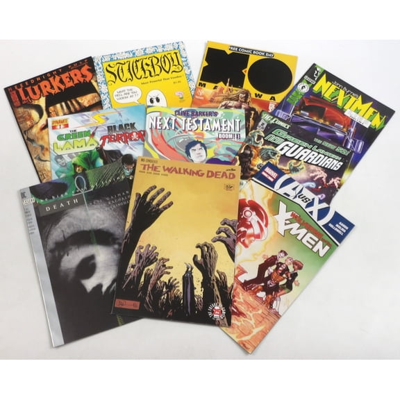 Comic Book Publisher Sampler Value Bundle - 10-Pack of Comic Books - Marvel DC Image & more!