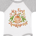 thumbnail image 4 of Inktastic My 1st Thanksgiving Pumpkin Vegetables in Orange and Green Boys or Girls Baby Bodysuit, 4 of 5