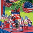 thumbnail image 5 of Twfbrm 4th of July Artificial Memorial Flowers Red White and Blue Flowers, Patriotic Memorial Day Flower for Cemetery Grave Independence Day Decor Home Kitchen Party Decoration, 5 of 6