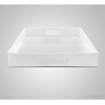 thumbnail image 5 of Home Redefined Serving Tray Rectangle White Faux Leather Alligator Print Decorative with Handles 17.5"x12", 5 of 7