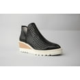thumbnail image 3 of Cecelia New York Georgie Wedge Almond Toe Ankle Boots Booties BLACK LEATHER (BLACK LEATHER, 6), 3 of 4