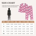 thumbnail image 4 of Fotbe Rabbit Holding Flowers Pattern Long Sleeve Pajama Set for Women,Sleepwear Set,2-piece Loungewear Set,Soft PJs Comfy Nightwear with Pockets -Large, 4 of 7