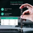 thumbnail image 5 of Juego de Destornilladores Eléctricos de Precisión 50 en 1 con Puntas -Torx Magnéticas Ajustables de Torsión de 3 Velocidades, 50 en 1 Pro, 5 of 5