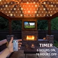 thumbnail image 2 of Luces de red para gazebo Anycosy, resistentes al agua, 10 x 10 pies, 480 LED con control remoto, 2 of 7