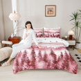 thumbnail image 4 of Homewish Mountain Jungle Full Size Comforter Sets 3-Piece for Female Men Women,Happy Winter Snowflakes Bedding Comforter Set,Natural Scenery Lightweight Bedding Sets,Super Cozy Room Decor, 4 of 8