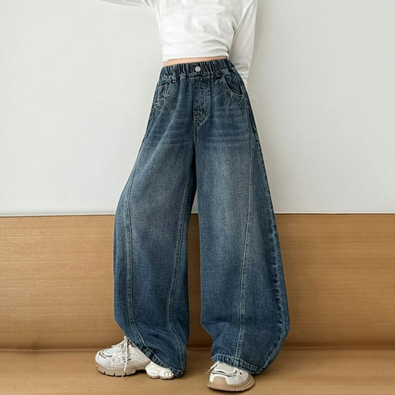 XIMIN Woman Men Baggy Jeans High Waisted Grunge Barrel Leg Jeans Trendy Casual Wide Leg Denim Pants Dark Wash Vintage Loose Fit Streetwear Clothes