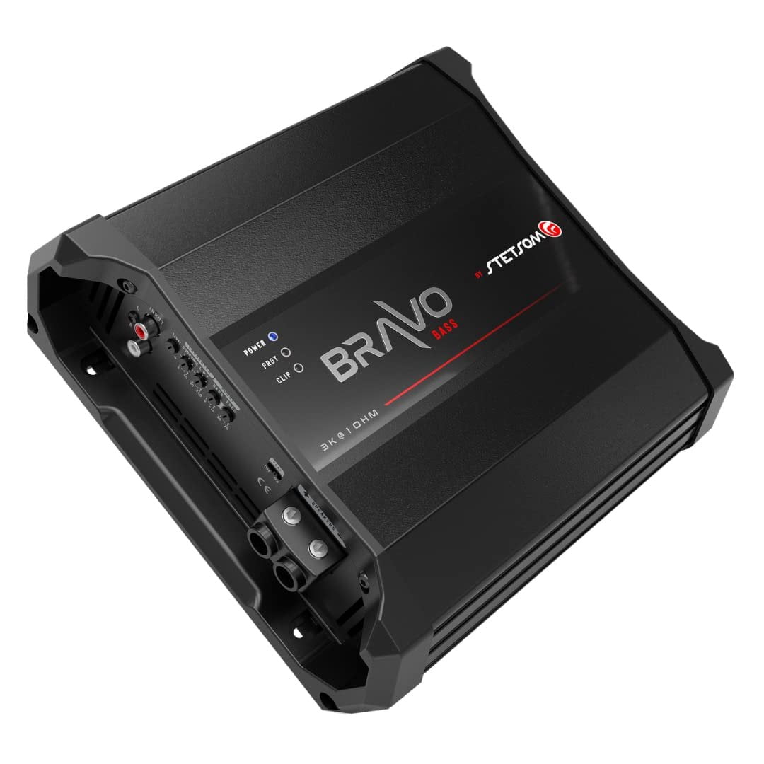 Stetsom BRAVO BASS 3K 3000 Watts RMS 1 Ohm Digital Subwoofer Amplifier