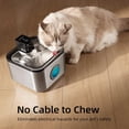 thumbnail image 2 of Fuente de agua Cat Speedeer inalámbrica de acero inoxidable 4L, 2 of 9