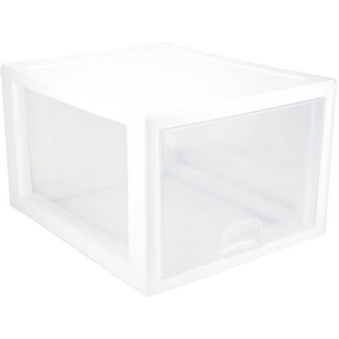 Sterilite 2310 27-Quart Modular Stacking Storage Drawer Box Containers ...