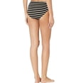 thumbnail image 5 of Lauren Ralph Lauren BLACK Metallic-Stripe Ring Hipster Bikini Swim Bottom, US 8, 5 of 7