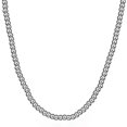 thumbnail image 3 of Stainless Steel Rosary Beads Chain Necklace 6/8/10mm for Fashion Men Women, 3 of 4