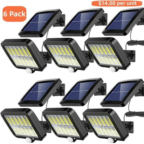 Solar Bright Floodlights 6PCS, Solar Flood Lights Solar Powered