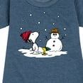 thumbnail image 3 of Peanuts - Snoopy Woodstock Snowman - Toddler & Youth Girls Fleece Dress, 3 of 6