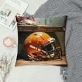 thumbnail image 2 of BCIIG Football Helmet Grungy Background Graphic Decorative Men Women Boy Girl Room Cushion Throw Pillow Cover for Home Couch Living Room Bed Sofa Pillow Covers for Car Couch Bedroom 1PC 12x12in, 2 of 5