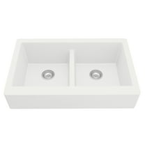 Karran Usa Qar-750 Quartz Qar 34" Farmhouse Double Basin Quartz Composite Kitchen Sink -