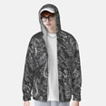 thumbnail image 2 of Vsdgher Sweat à Capuche Imprimé Serpent pour Hommes Femmes, Manches Longues Protection Solaire Pêche Course Natation-TTG, 2 of 7