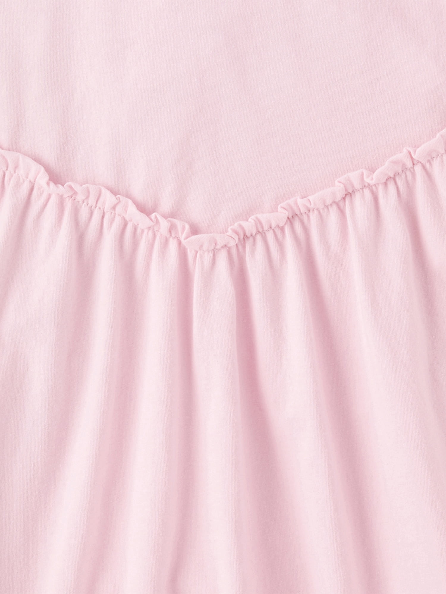 The Children's Place Girls Short Sleeve Cross Back Ruffle V-Waist Dress, Sizes XS-XXL