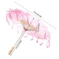 thumbnail image 3 of Umbrella Ancient Style Silk Cloth Decorative Performance Photography Wood Silk Tassel Prop Tassel Umbrella, 3 of 8