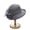 Gray, variant on rygai Sun Hat Breathable Big Brim Flower Stitching Adjustable Trendy Dress Up Soft Rolling Edge Net Yarn Women Hat Summer Accessories,Black