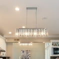 thumbnail image 6 of DORROM 8 - Light Modern Oval Crystal Ceiling Chandelier, 6 of 6