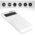 thumbnail image 4 of Calculadora de escritorio con función estándar, pantalla grande LCD de 12 dígitos y botón grande, funciona con batería/solar - Blanco Sincero Electrónica, 4 of 5