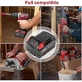 thumbnail image 4 of Compatible Geelink 2pack 18v 6.0ah Lithium Ion Battery Replacement For Milwaukee M18 M18b5, Hd18cs0, M18bmt, Hd18ag0, M18fid2 Cordless Power Tools Bat, 4 of 5