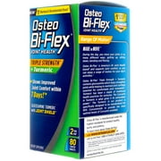 Osteo Bi-Flex Joint Health Triple Strength + أقراص الكركم 80 إيًا (عبوة من 4 قطع)