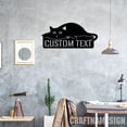 thumbnail image 4 of Craftnamesign Custom Lazy Cat Metal Sign LED Light, Cute Kitten Metal Sign, Funny Cat Wall Art, 4 of 5