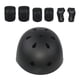 thumbnail image 4 of Juego de 7 cascos de bicicleta para niños, rodilleras, coderas, muñequeras y equipo de protección para patinaje. Negro, 4 of 9