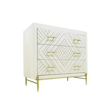 Moti Perez 3-Drawer Chest in White