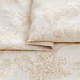 thumbnail image 6 of Kitchen Curtains Tier Curtains Linen Curtains Farmhouse Floral Taupe Kitchen Cafe Curtains 24 Inch Length Small Rustic Country Curtains Rod Pocket Kitchen Curtain Set 2 Panels Taupe on Beige, 6 of 6