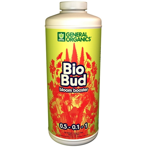 General Hydroponics GH5332 BioBud Bloom Booster, Quart