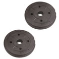 thumbnail image 1 of Phenofice 2Pcs Fitness Equipment Accessory Plastic Coated Dumbbell Piece Black Material, 1 of 4