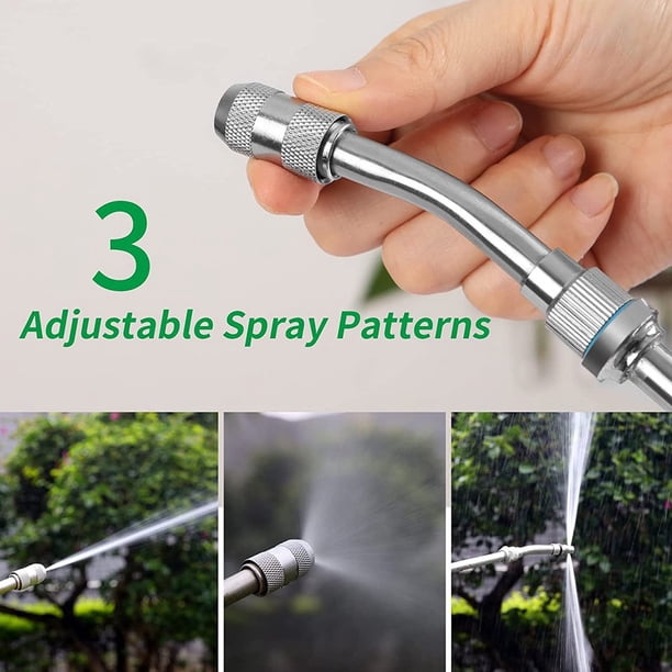 Lance à Eau Haute Pression Avec 2 Buses En Laiton - Raccord 1/2" | Pour Nettoyage Jardin, Voiture